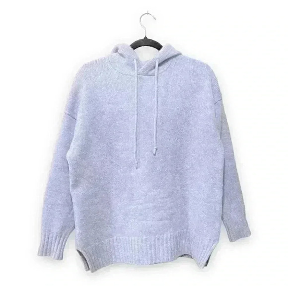 Aritzia Light Blue Hoodie Sweater - Picture 2 of 10